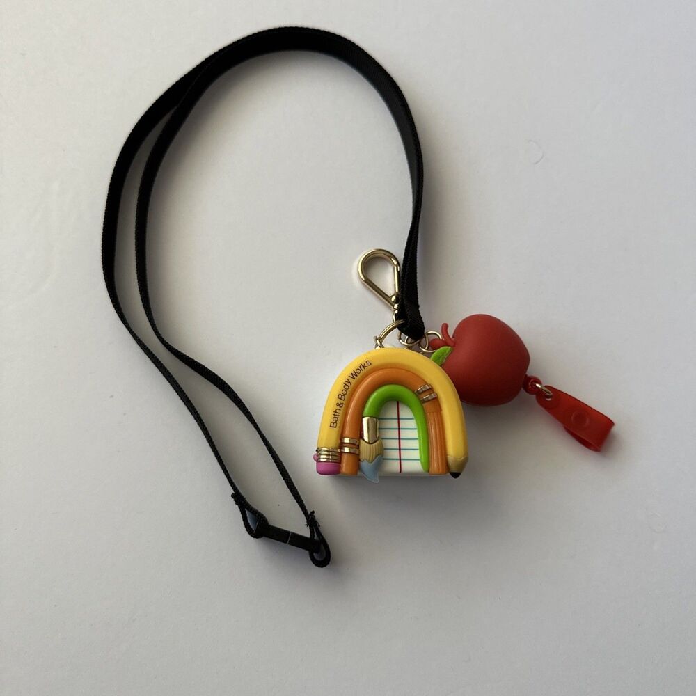 BATH AND BODY WORKS POCKET *BAC HOLDER *TEACHER VIBES LANYARD